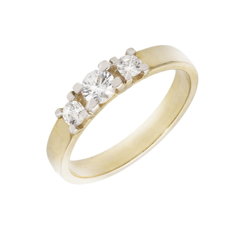 Smuk Aagaard alliancering i 9 eller 14 karat guld med 0,40 ct lab grown diamanter